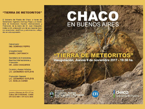 Exhibición sobre Meteoritos de Campo